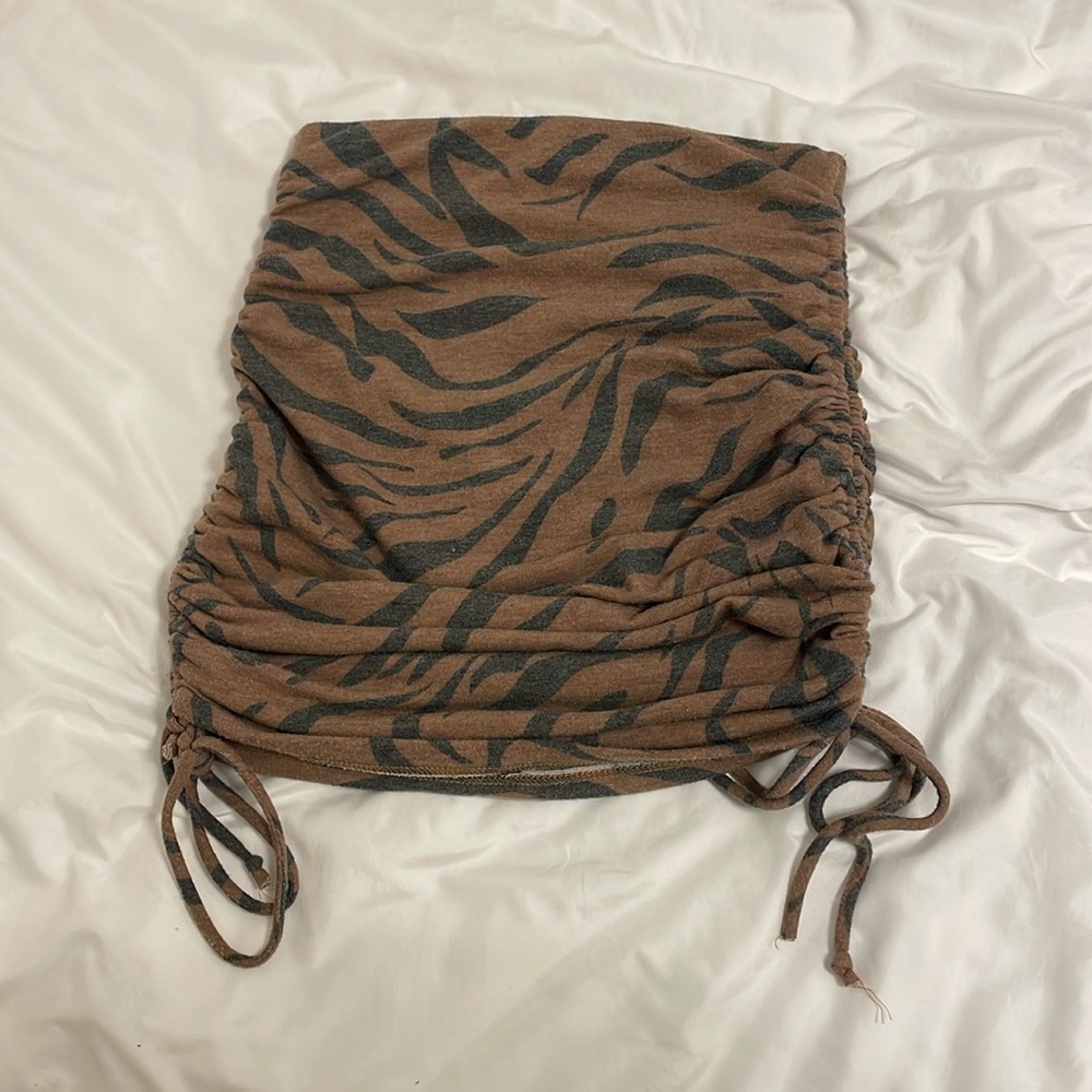 Tiger print skirt